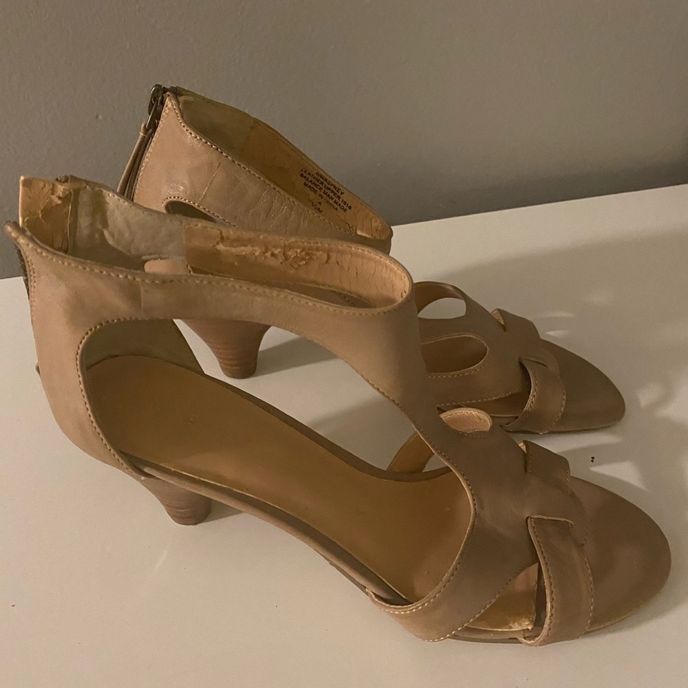 Tan pumps